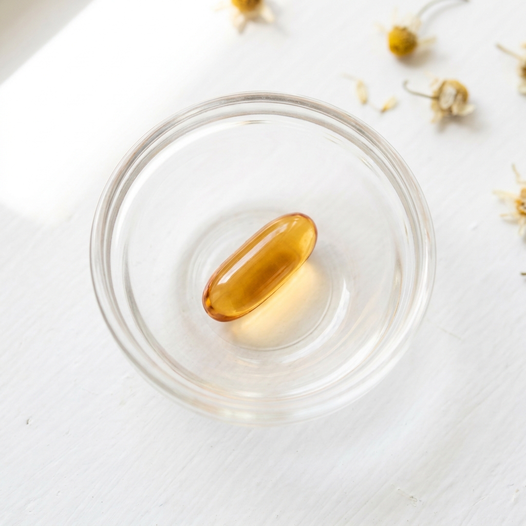 Unbranded presentation of Vitamin D3 Supplement for Hormonal Balance