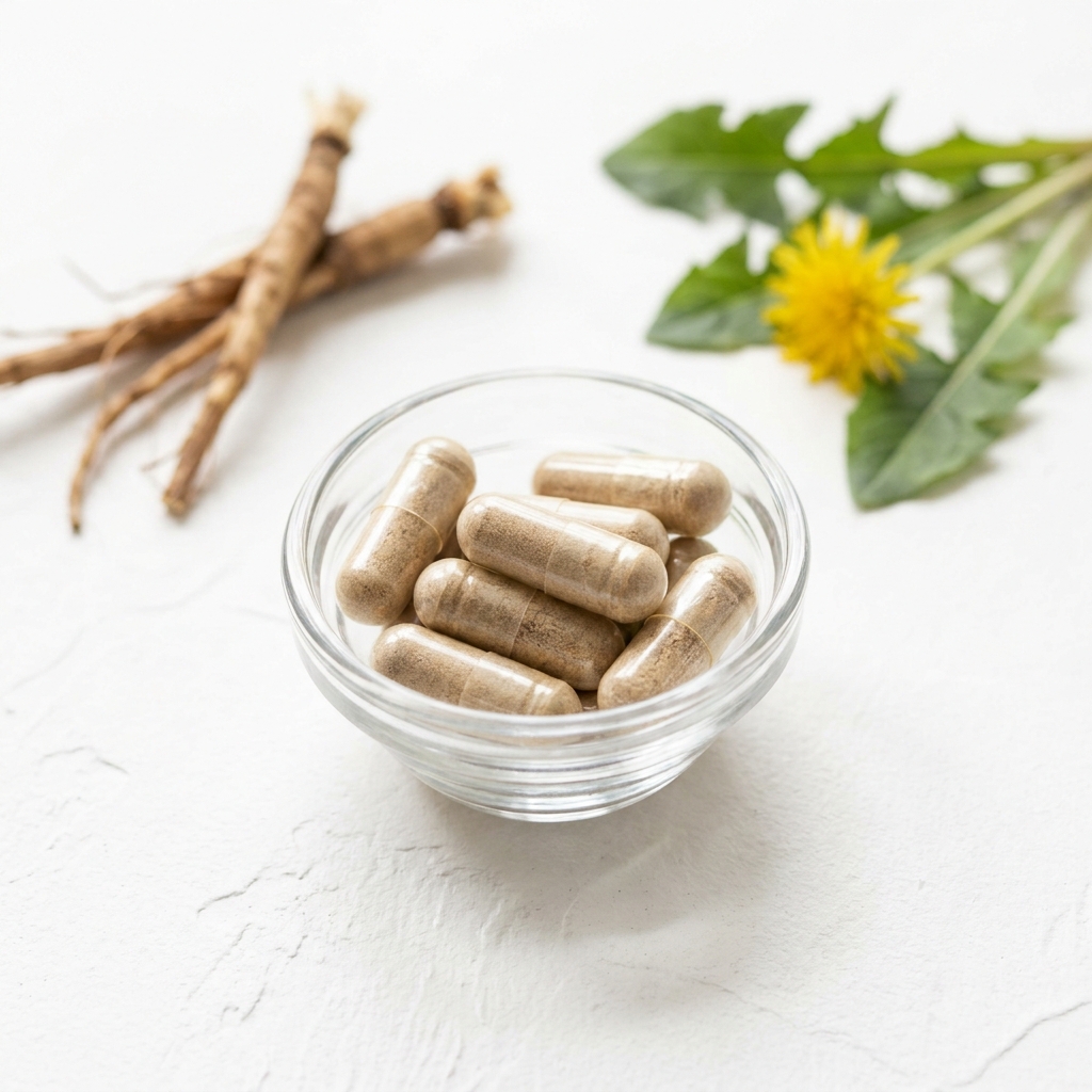Unbranded presentation of Dandelion Root Supplement
