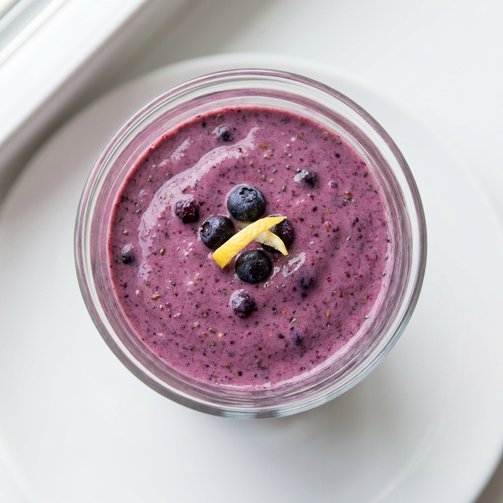 Blueberry Strawberry Protein Smoothie, prepared as a finished Lila recipe