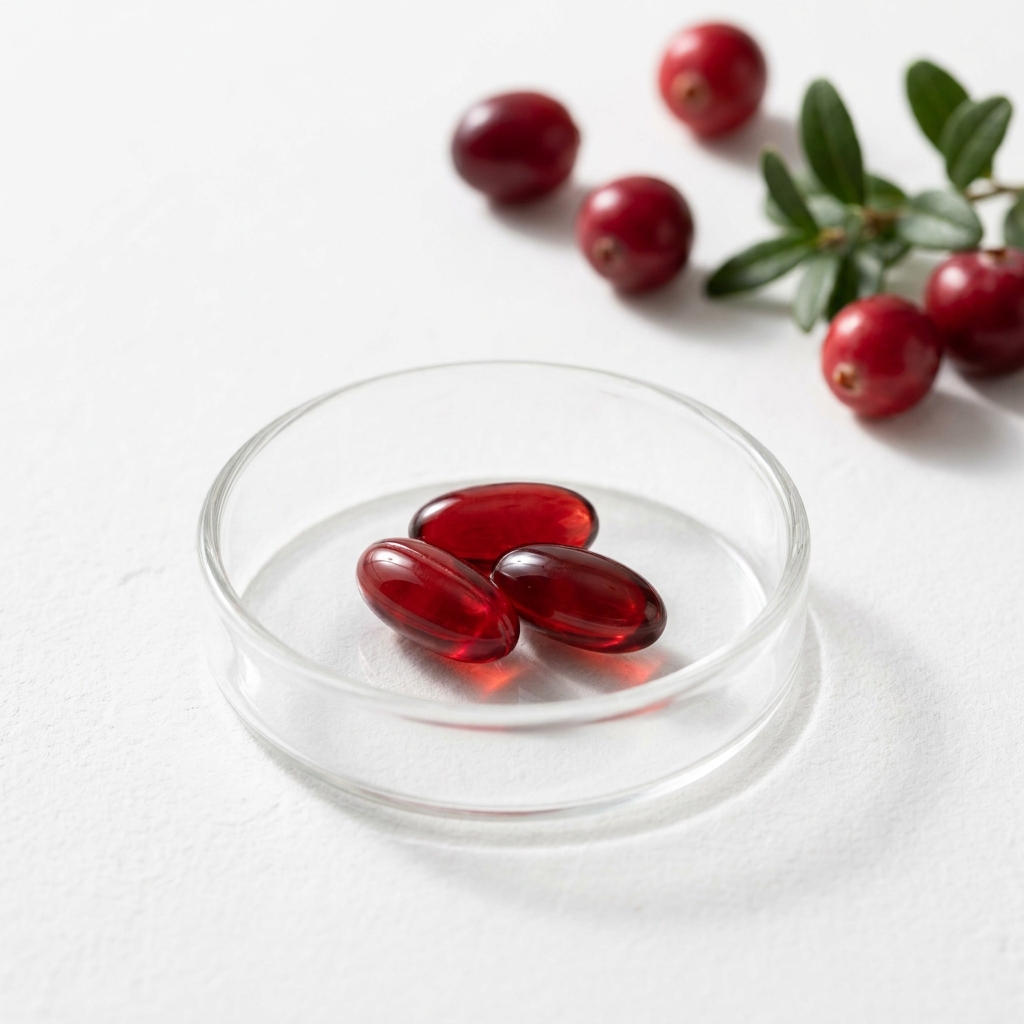 Unbranded presentation of Cranberry Supplement for Hormonal Support