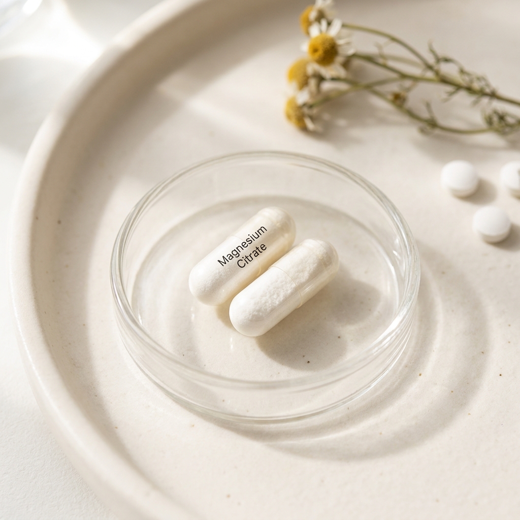 Unbranded presentation of Magnesium Citrate