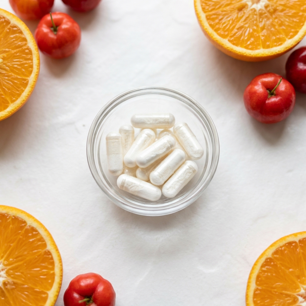 Unbranded presentation of Vitamin C (Ascorbic Acid)