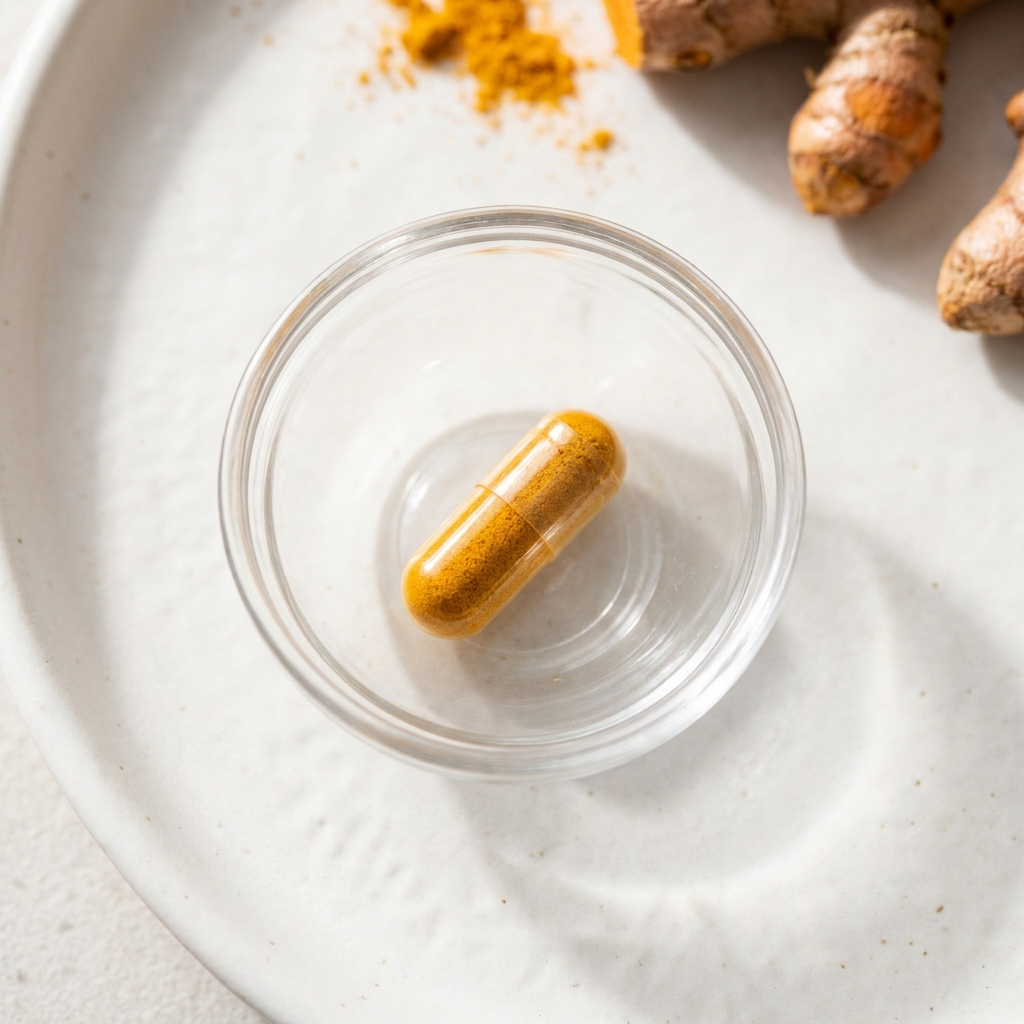 Unbranded presentation of Turmeric Curcumin Supplement