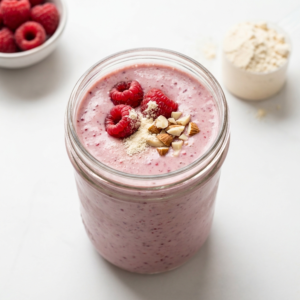 Vanilla Berry Bone Broth Protein Smoothie, prepared as a finished Lila recipe