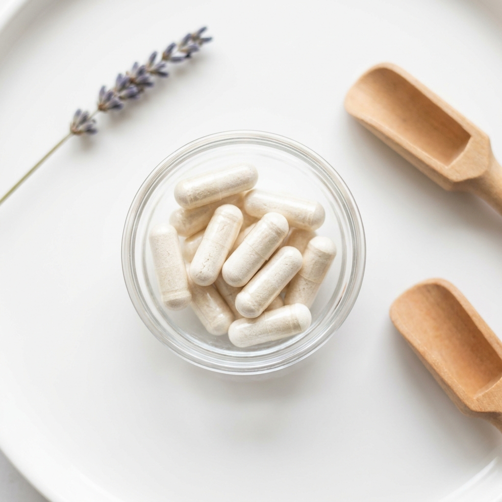 Unbranded presentation of Magnesium Glycinate for Hormonal Balance