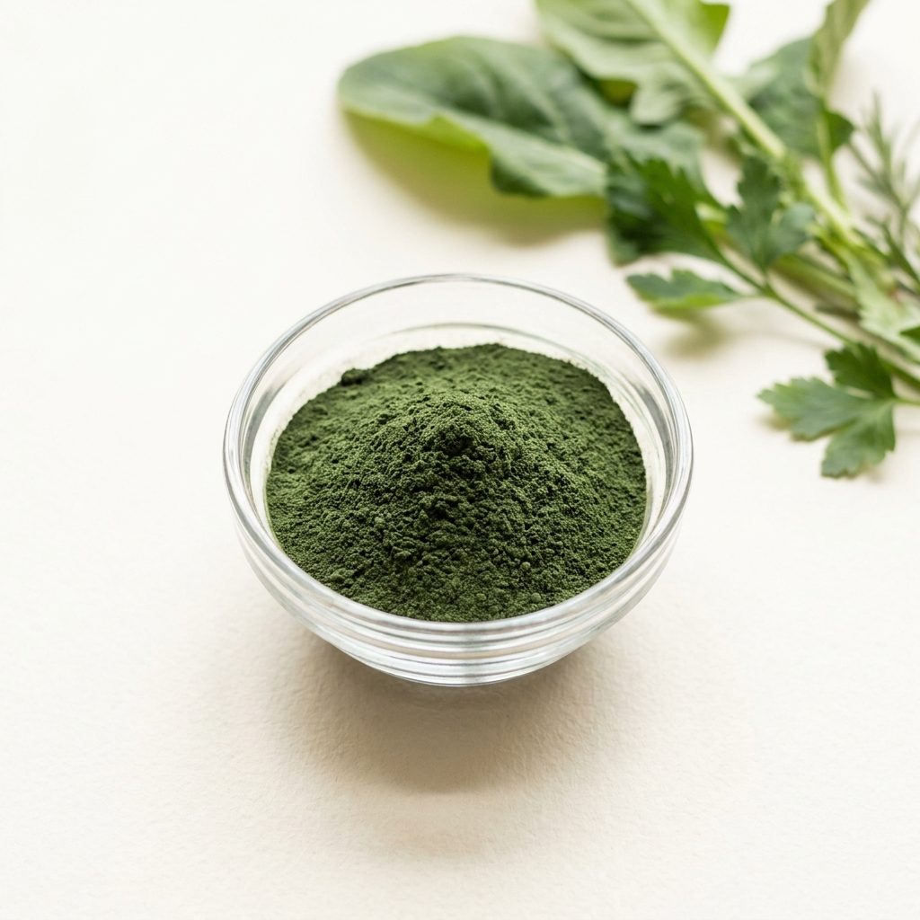Unbranded presentation of Catie's Whole Plant Food Greens Supplement