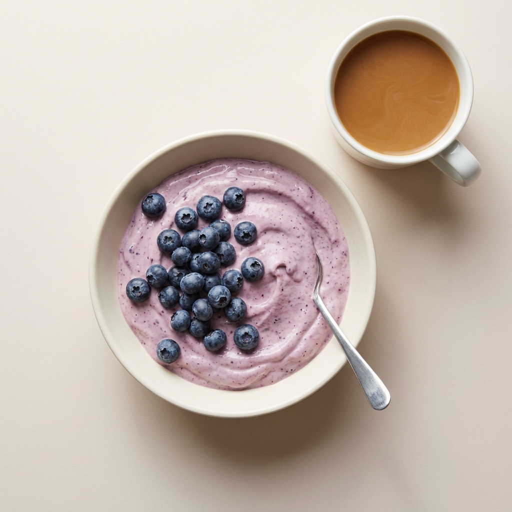 High Protein Berry Kefir Smoothie Bowl, prepared as a finished Lila recipe