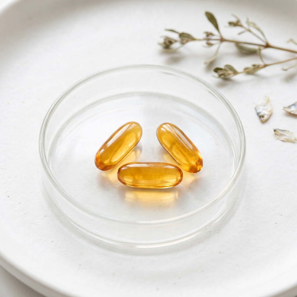 Unbranded presentation of Fish Oil Supplement